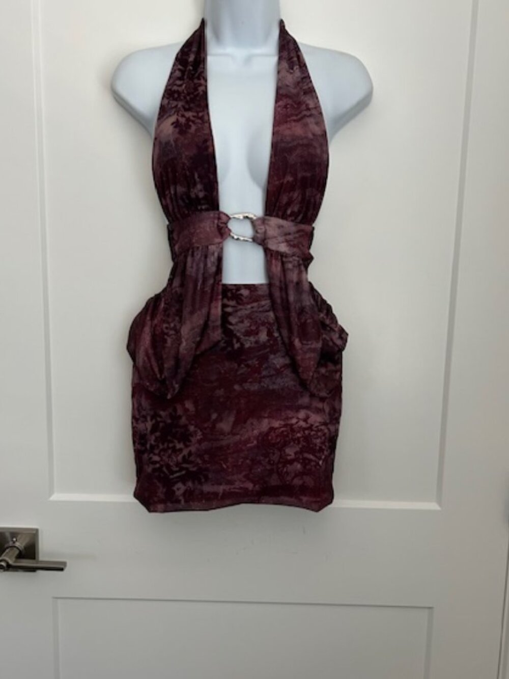 Burgundy dress medium